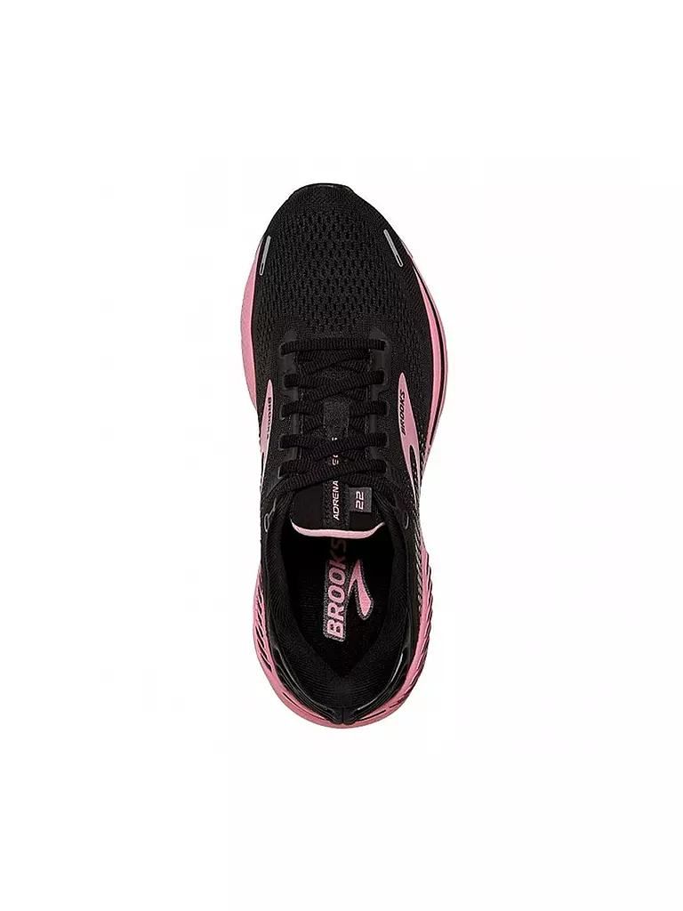 BROOKS | Damen Laufschuhe Adrenaline GTS 22 WS BLACK DIANTHUS SILVER | schwarz