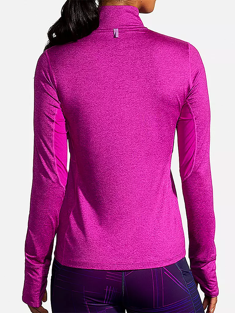 BROOKS | Damen Laufshirt Dash 1/2 Zip | pink