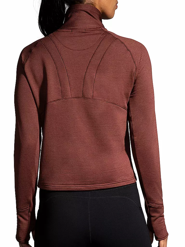 BROOKS | Damen Laufshirt Notch Thermal Long Sleeve 2.0 | rot