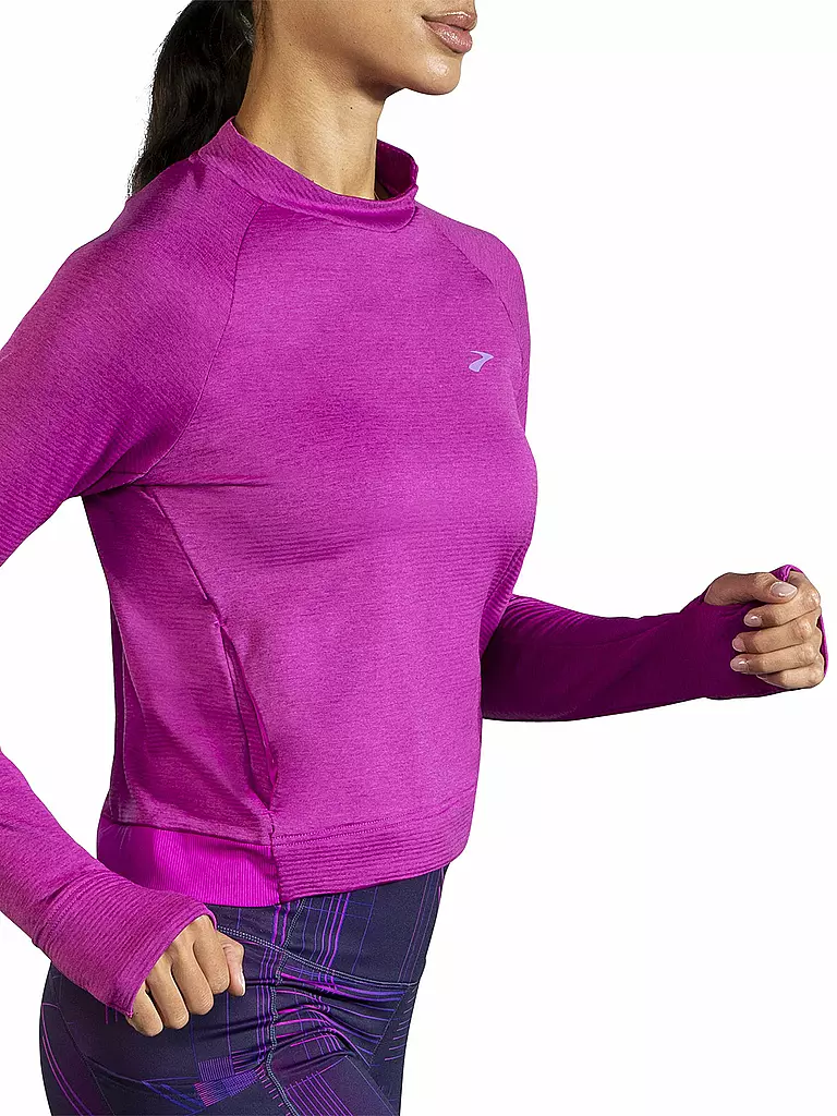 BROOKS | Damen Laufshirt Notch Thermal Long Sleeve | pink