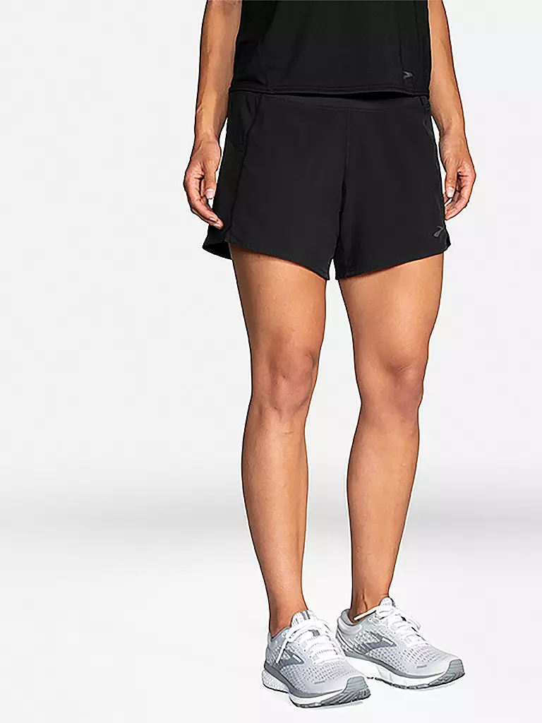 BROOKS | Damen Laufshort Chaser 5" | schwarz