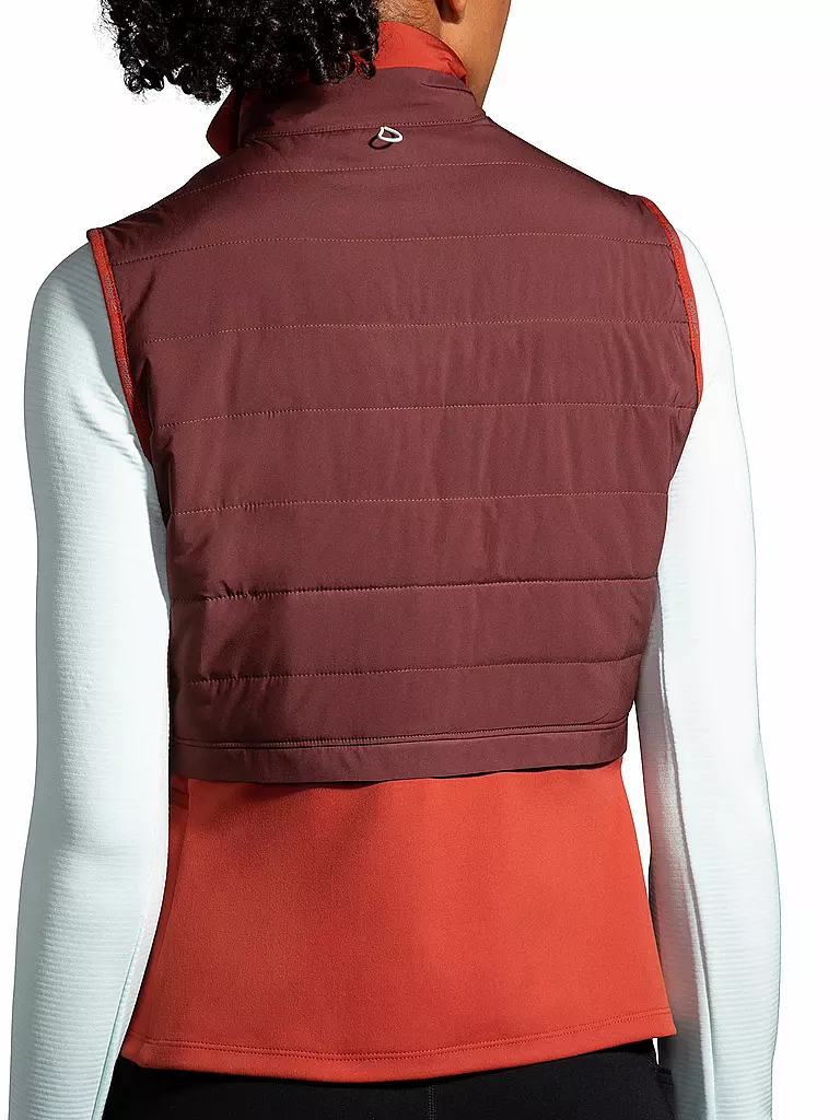 BROOKS | Damen Laufweste Shield Hybrid Vest 2.0 | rot