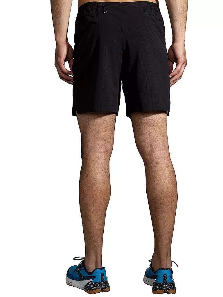 BROOKS | Herren 2in1 Laufshort High Point 7" | schwarz