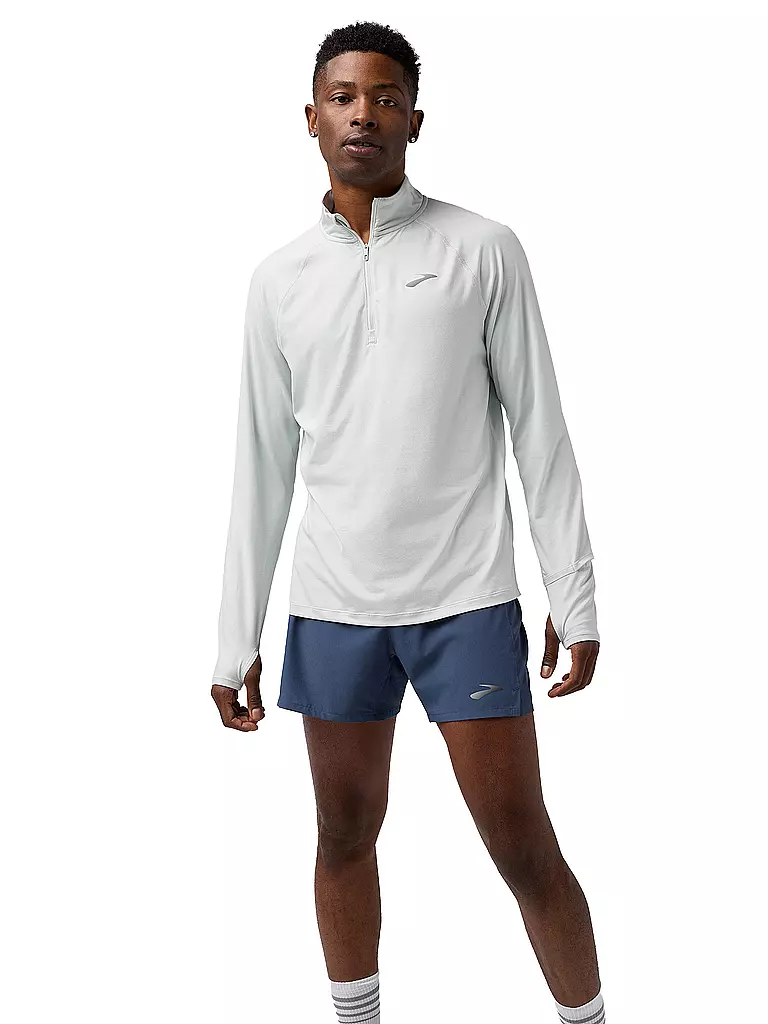 BROOKS | Herren Lauf Zipshirt Dash 3.0 | hellgrau
