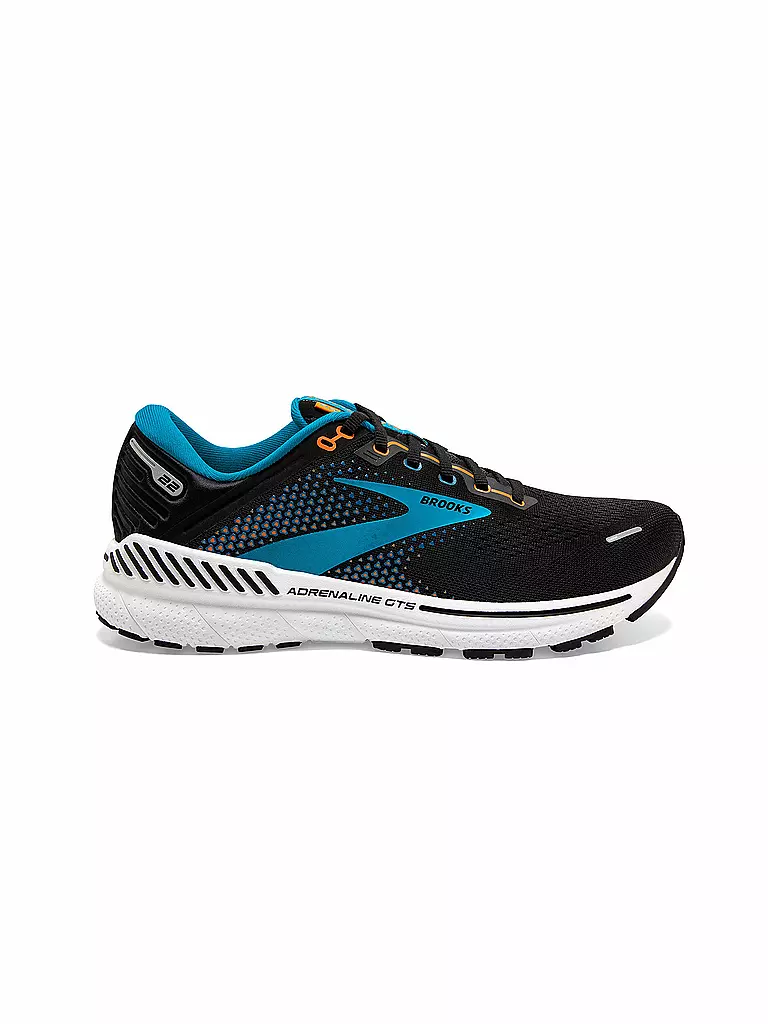 BROOKS | Herren Laufschuhe Adrenaline GTS 22 BLACK / BLUE | schwarz