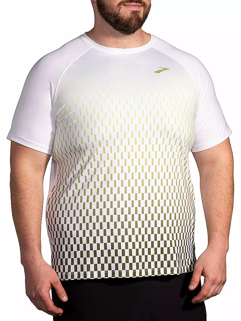 BROOKS | Herren Laufshirt Atmosphere 2.0 SS | weiss