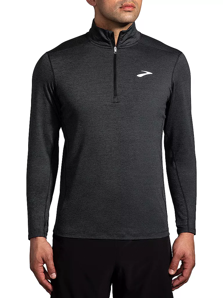 BROOKS | Herren Laufshirt Dash 1/2 Zip 2.0 | schwarz