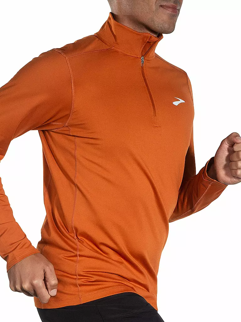 BROOKS | Herren Laufshirt Dash 1/2 Zip 2.0 | orange