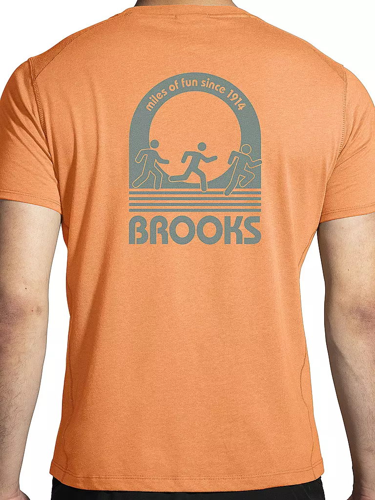 BROOKS | Herren Laufshirt Distance Short Sleeve 2.0 | orange