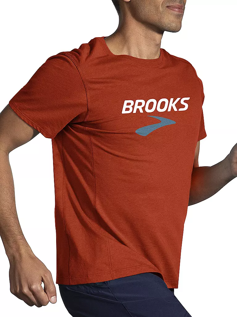 BROOKS | Herren Laufshirt Distance Short Sleeve 2.0 | rot