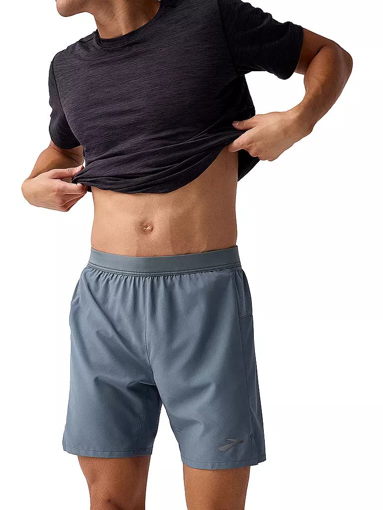 BROOKS | Herren Laufshort Journey 7" | grau