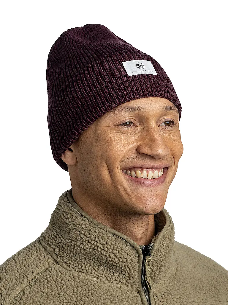 BUFF | Damen Mütze Drisk Knitted | dunkelrot