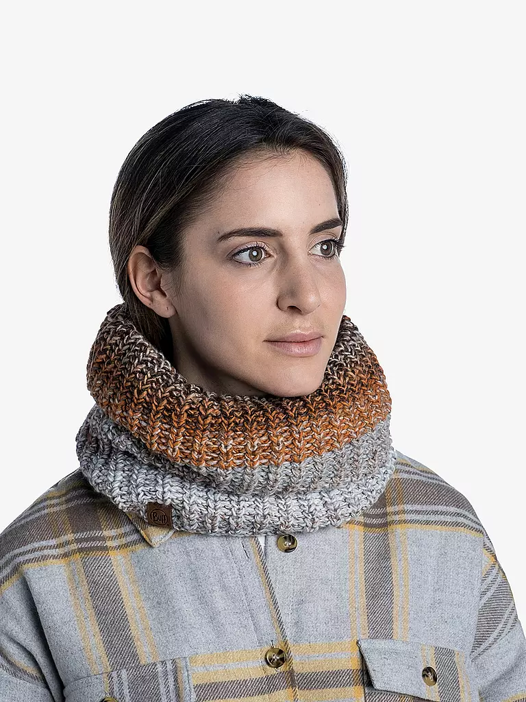 BUFF | Damen Schlauchschal Olya | hellgrau