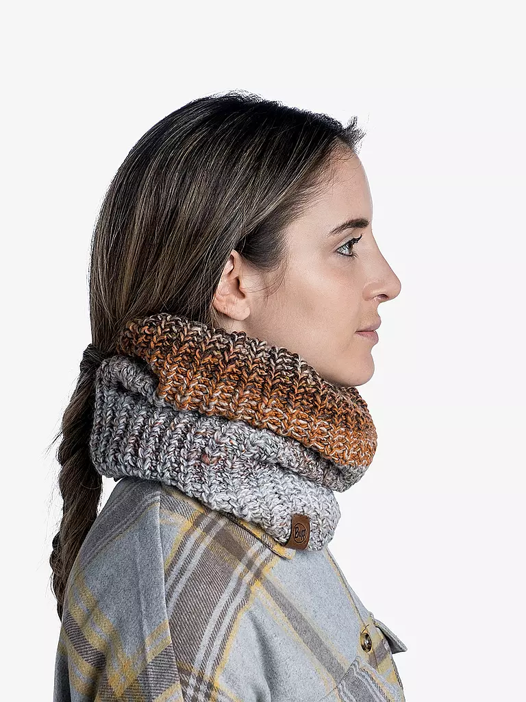 BUFF | Damen Schlauchschal Olya | hellgrau