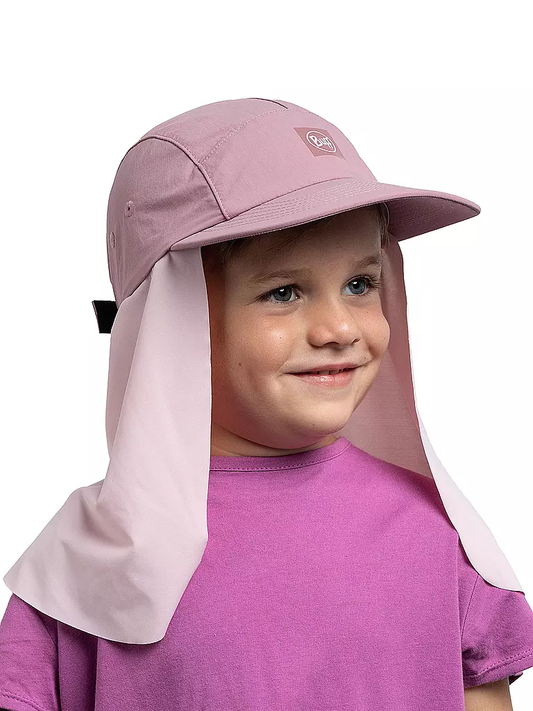 BUFF | Kinder Kappe Desert mit Nackenschutz | blau
