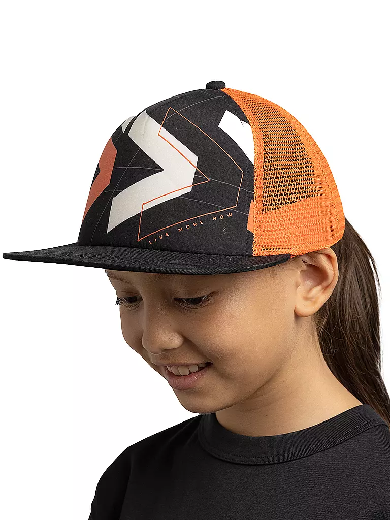 BUFF | Kinder Kappe Trucker  | schwarz