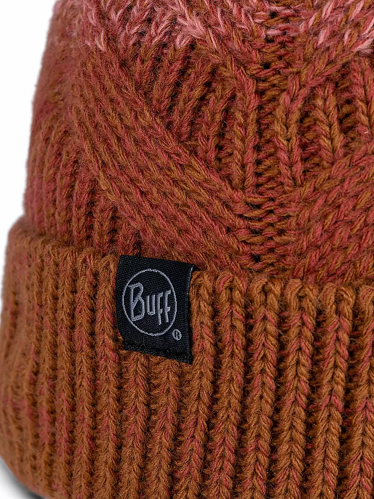 BUFF | Mütze Masha Knitted/Fleece Bob | dunkelrot