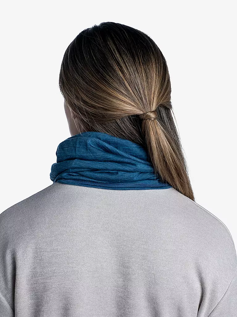 BUFF | Multifunktionstuch Lightweight Merino Wool | dunkelblau