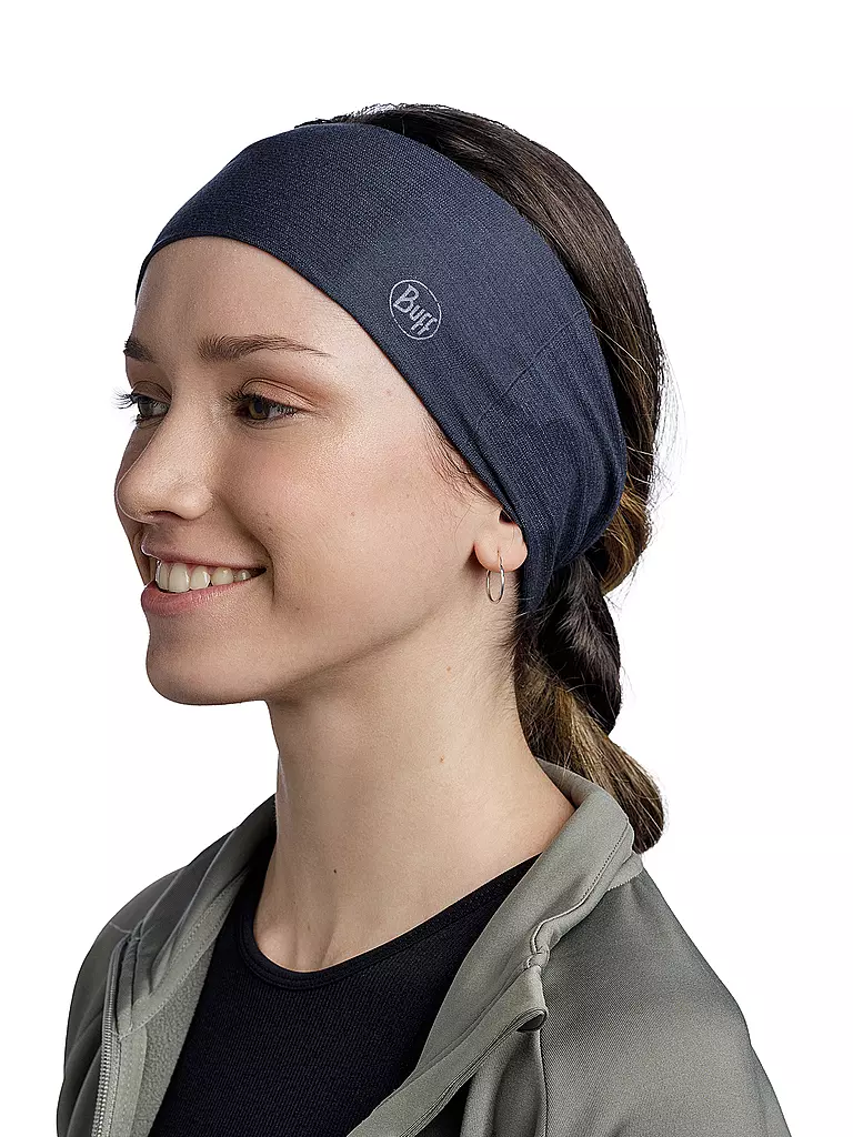 BUFF | Stirnband Coolnet UV® Wide | dunkelblau