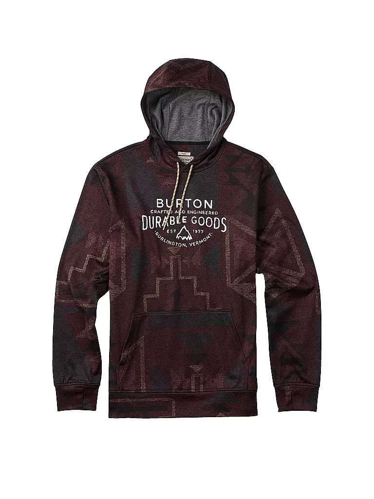 BURTON | Herren Snowboard-Kapuzensweater Oak Hoodie | rot