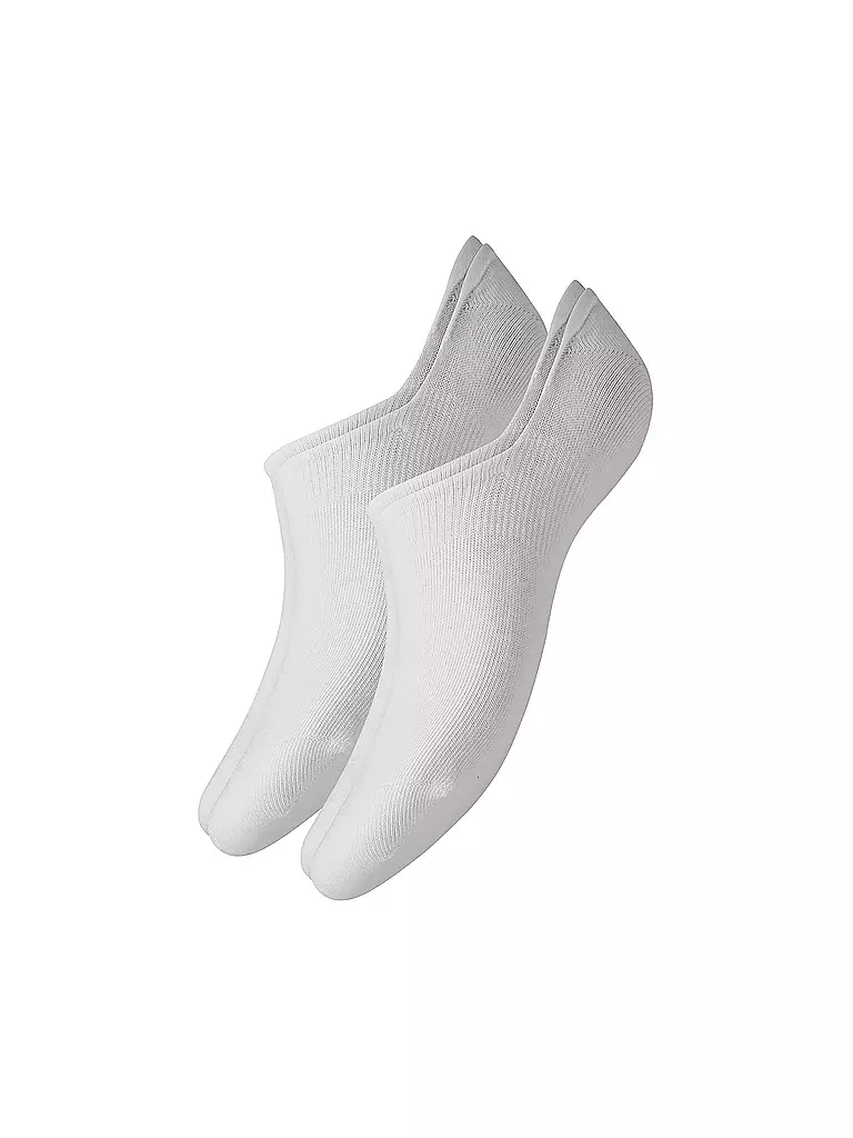 CAMANO | Erw. Sneaker Socken Footy 2er Pkg. | weiss