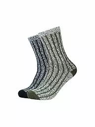 CAMANO | Herren Freizeitsocken Cosy Mouline 2er Pkg. | dunkelgrün