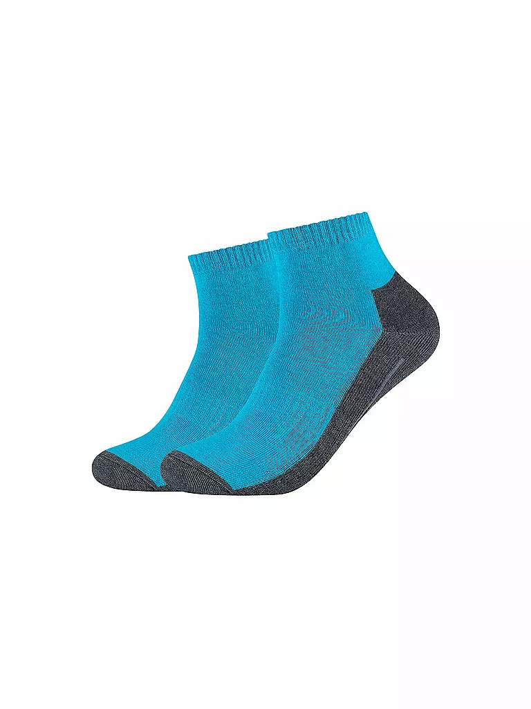 CAMANO | Kurzsocken Sport Quarter Coolmax 2er Pkg. | türkis