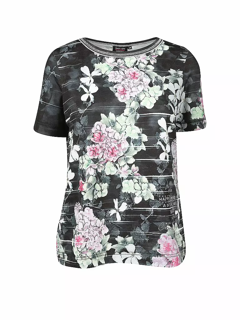 CANYON | Damen T-Shirt Blumen | grau