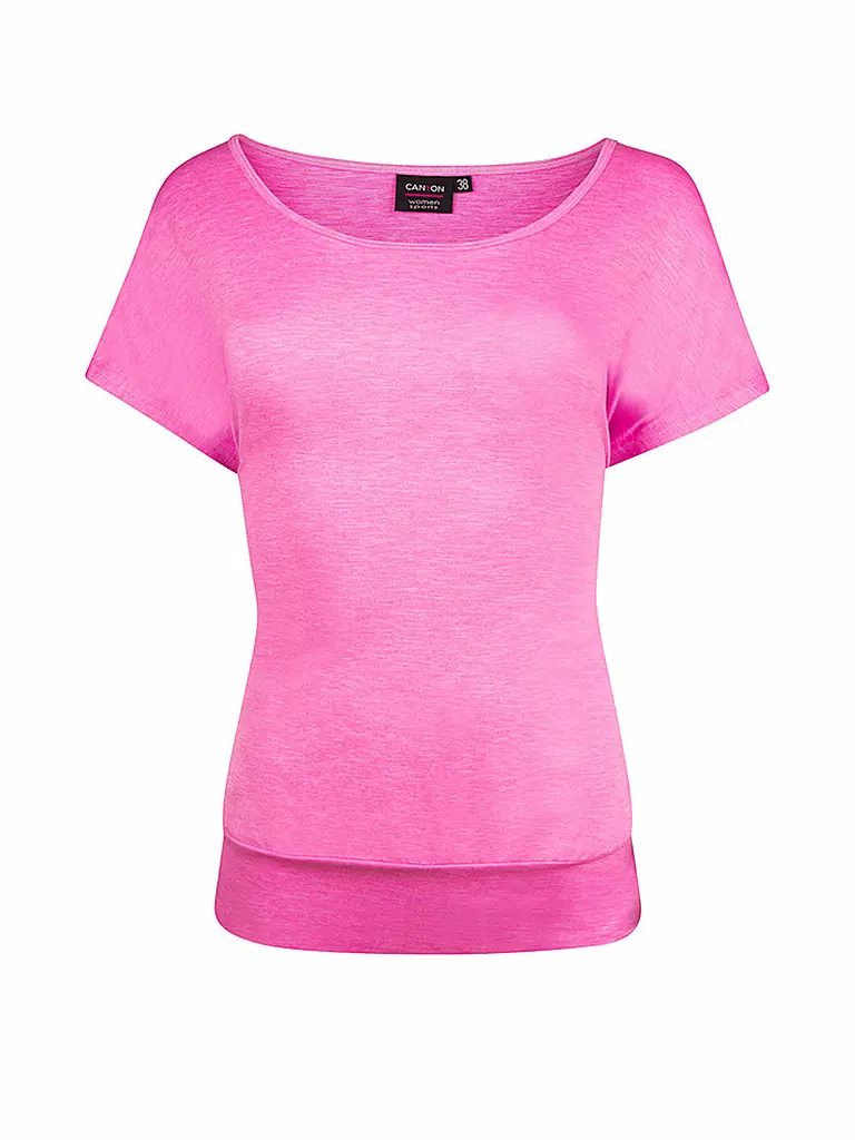 CANYON | Damen T-Shirt mit Bündchen | pink