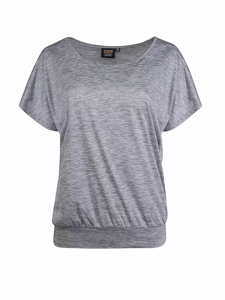 CANYON | Damen T-Shirt mit Bündchen | grau