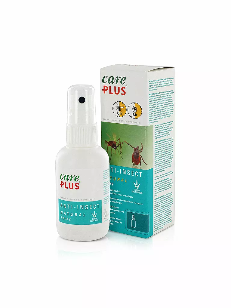 CARE PLUS | Insektenschutz Natural Zitronen - Eukalyptus Spray 200 ml | keine Farbe