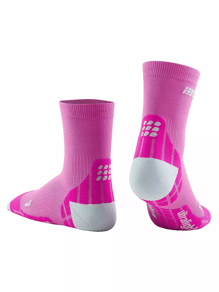 CEP | Damen Kompressionssocken Ultralight Compression Short Socks | pink