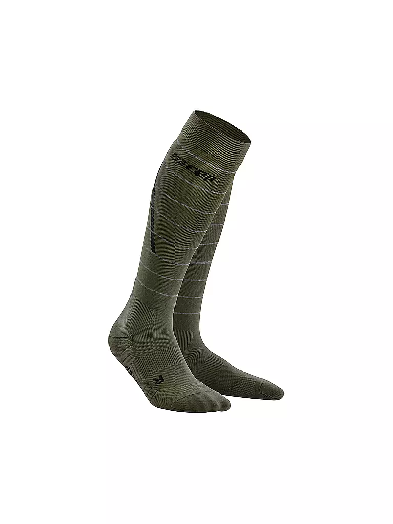 CEP | Herren Kompressionsstutzen Reflective Socks | olive