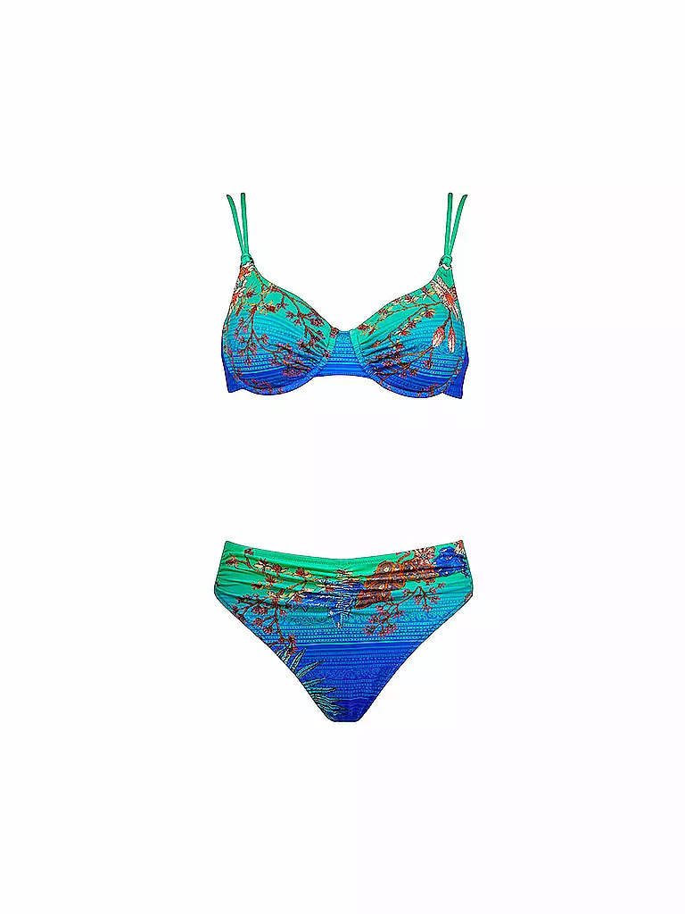 CHARMLINE | Damen Bikini Pastel Vines | blau