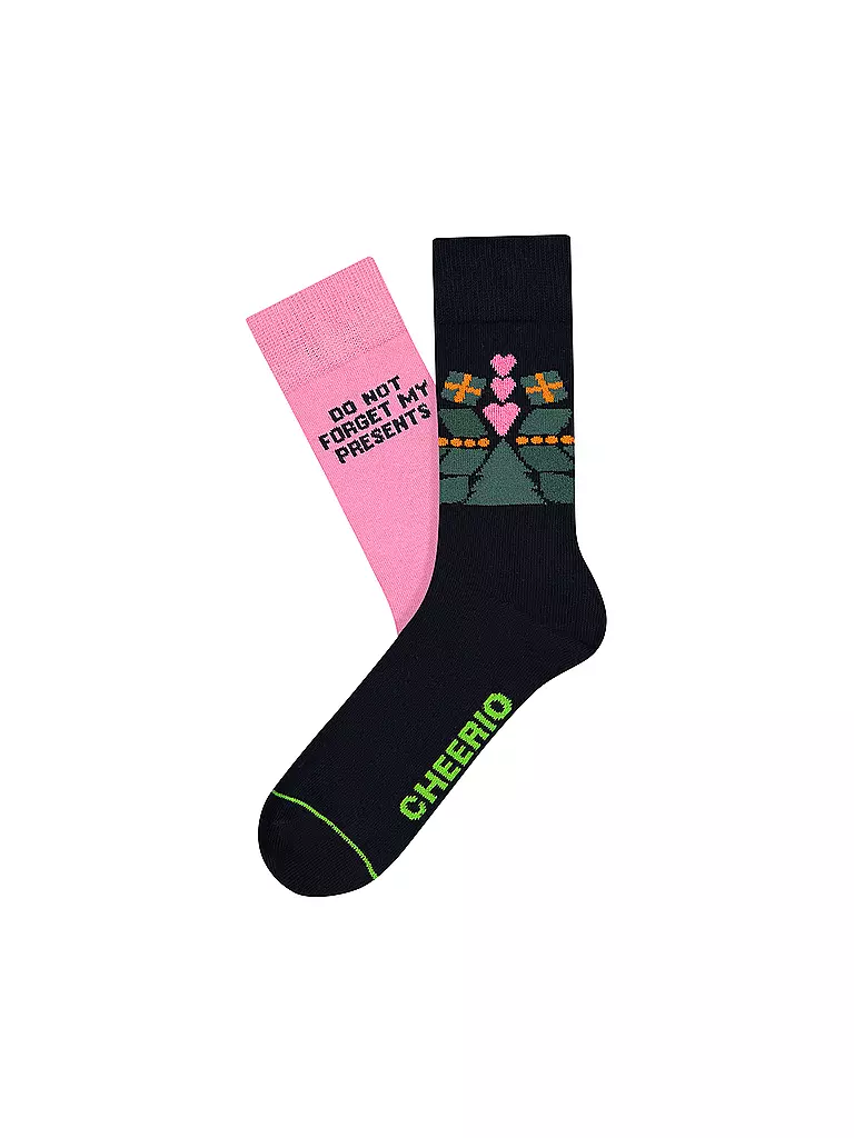 CHEERIO | Freizeitsocken Christmas Presents Now 2er Pack | rosa