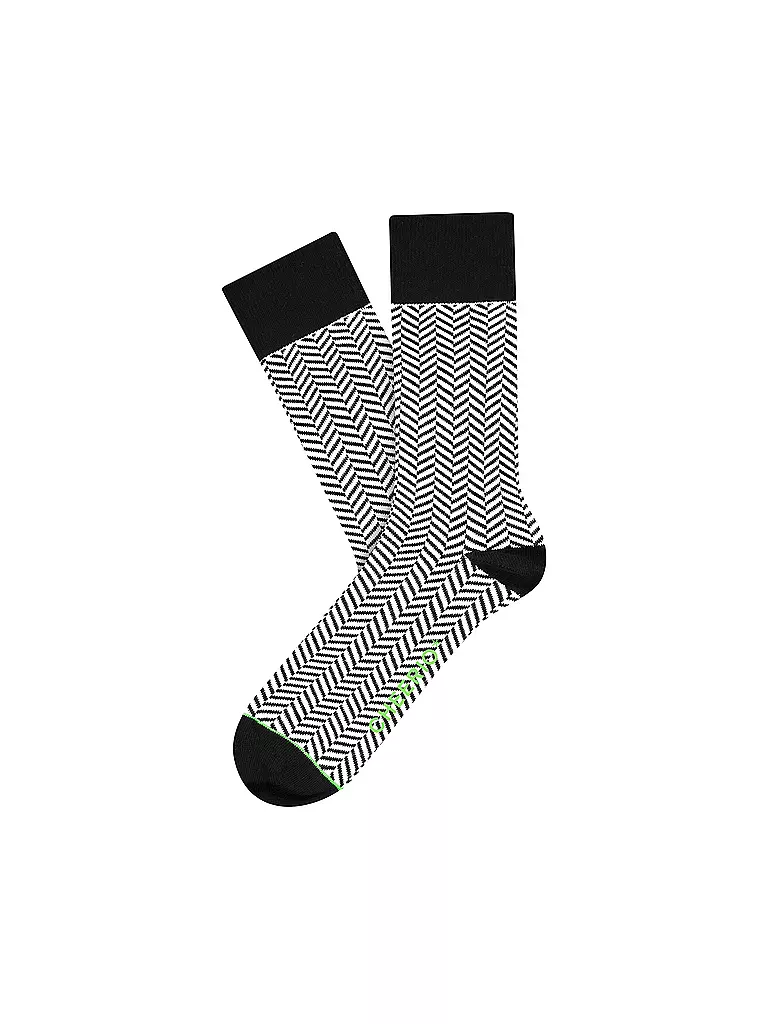 CHEERIO | Freizeitsocken Herringbone Homie 2er Pack | schwarz