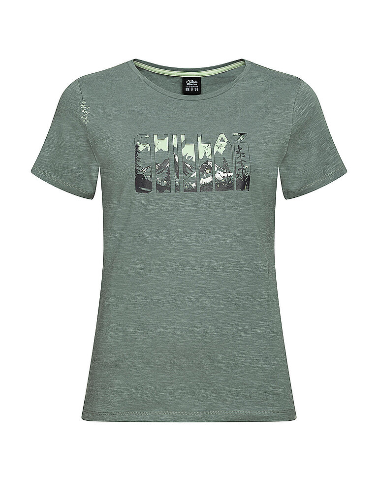 CHILLAZ Damen Klettershirt Valencia Natura Flow dunkelgrün | 34