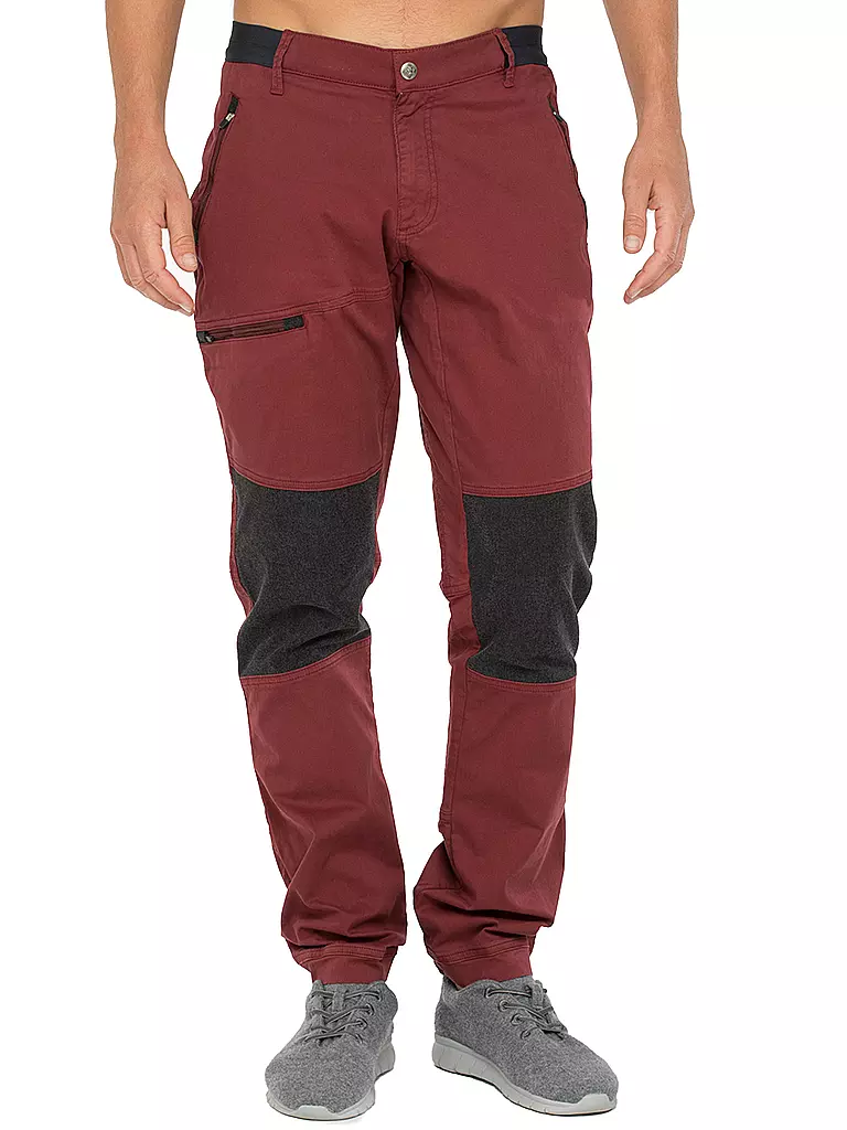 CHILLAZ | Herren Kletterhose Direttissima | dunkelrot