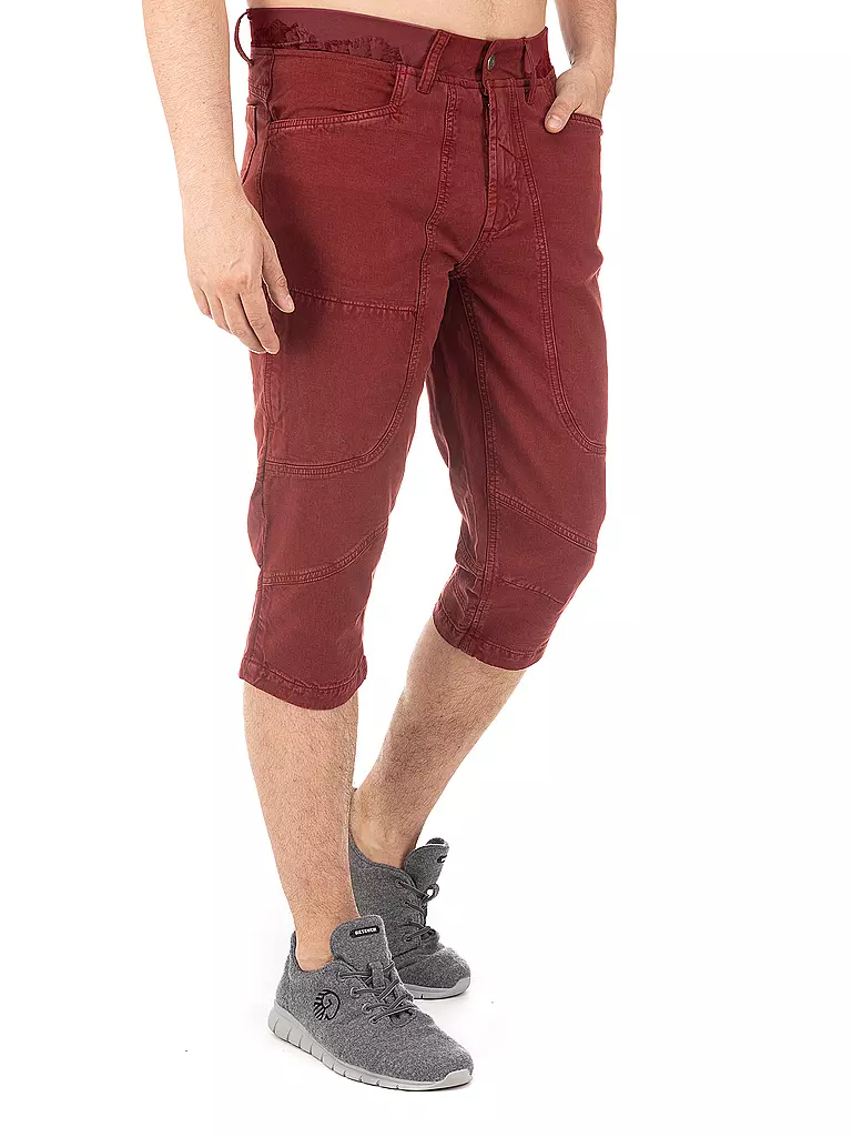 CHILLAZ | Herren Klettershort Wilder Kaiser 3/4 | dunkelrot