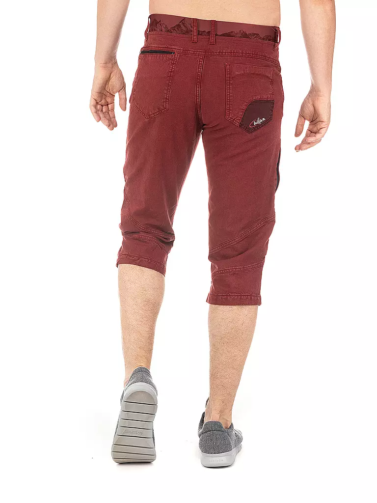 CHILLAZ | Herren Klettershort Wilder Kaiser 3/4 | dunkelrot