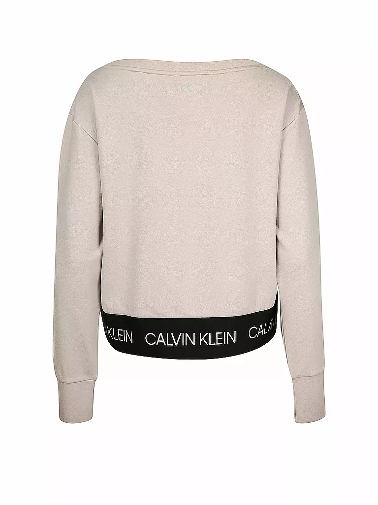 CK PERFORMANCE | Damen Fitness-Sweater Logo | beige
