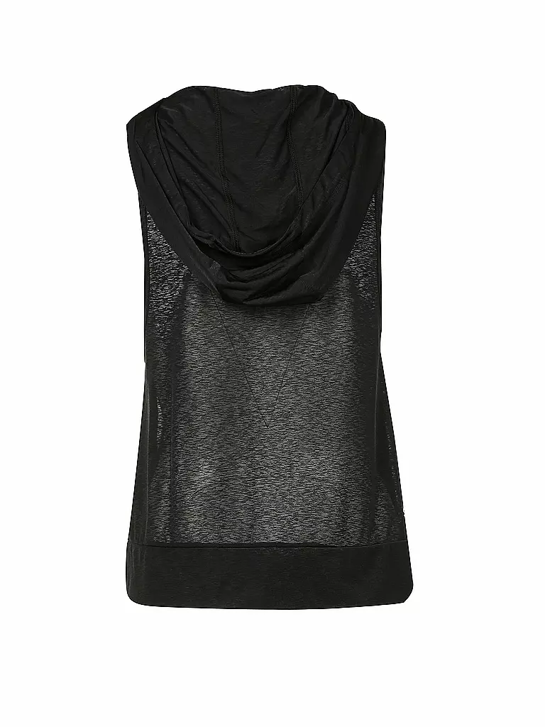 CK PERFORMANCE | Damen Fitness-Tanktop mit Kapuze | schwarz