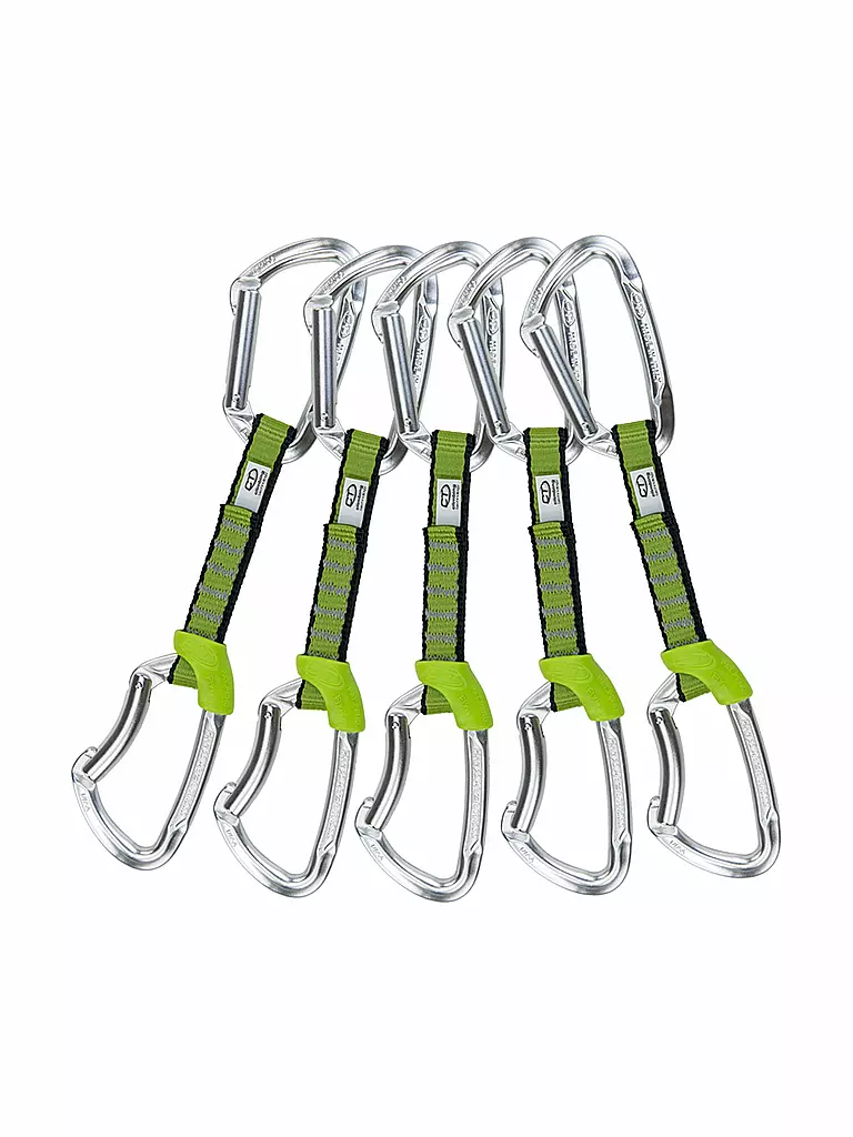 CLIMBING TECHNOLOGY | Karabiner Express-Set Lime 5er Set NY | keine Farbe