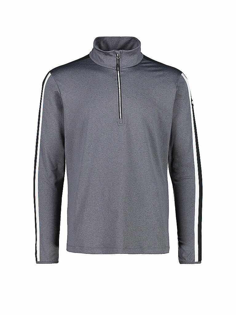 CMP CMP Herren Unterzieh Zipshirt Softtech Melange 70's grau | 50, grau