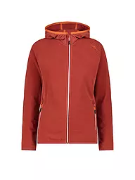 CMP | Damen Fleecejacke Stretch Hoodie | dunkelrot