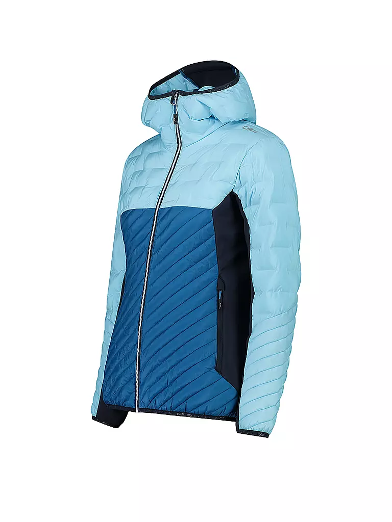 CMP | Damen Touren Hybridjacke Primaloft Hoodie | hellblau