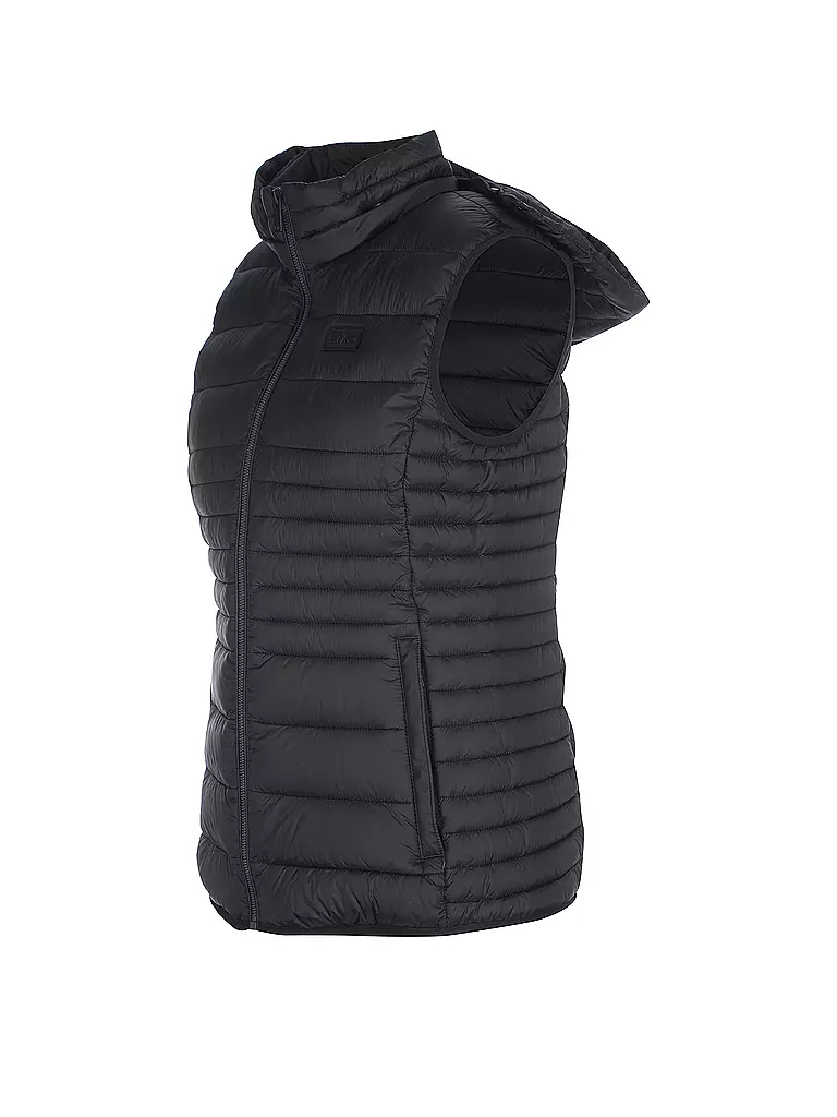 CMP | Damen Weste Snaps Hoodie | schwarz