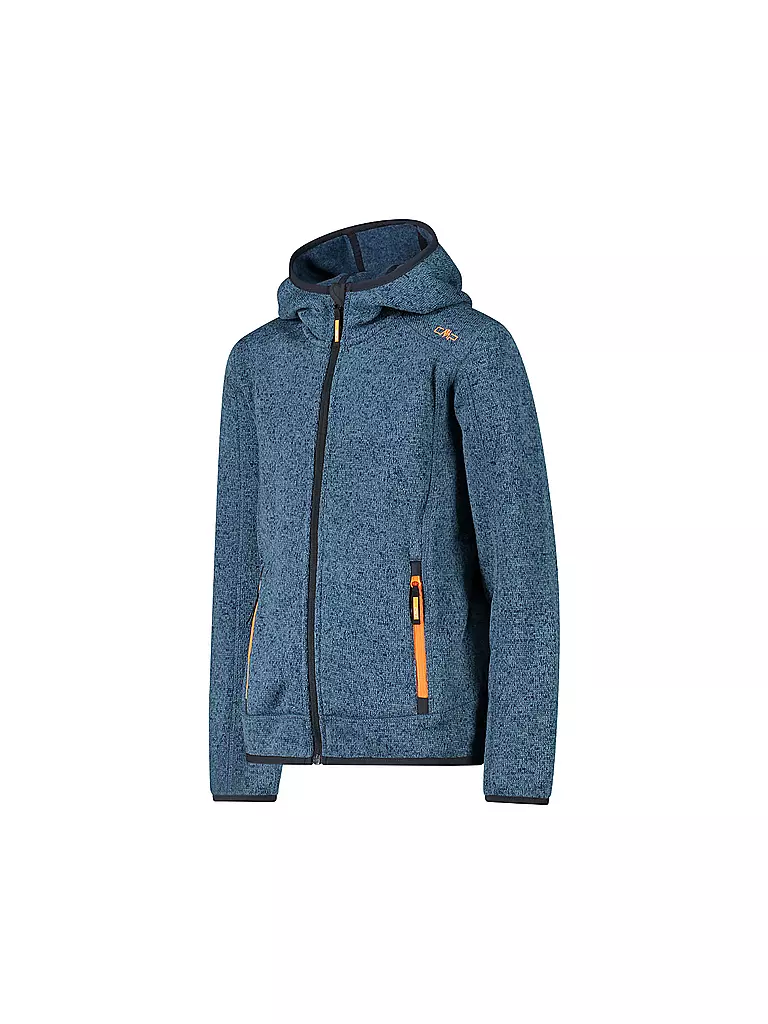 CMP | Kinder Fleecejacke Jacquard Knitted Hoodie | petrol