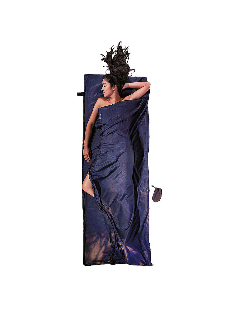 Cocoon COCOON Reiseschlafsack Travelsheet Seide/Baumwolle 14,5x7,5cm 220g blau, blau