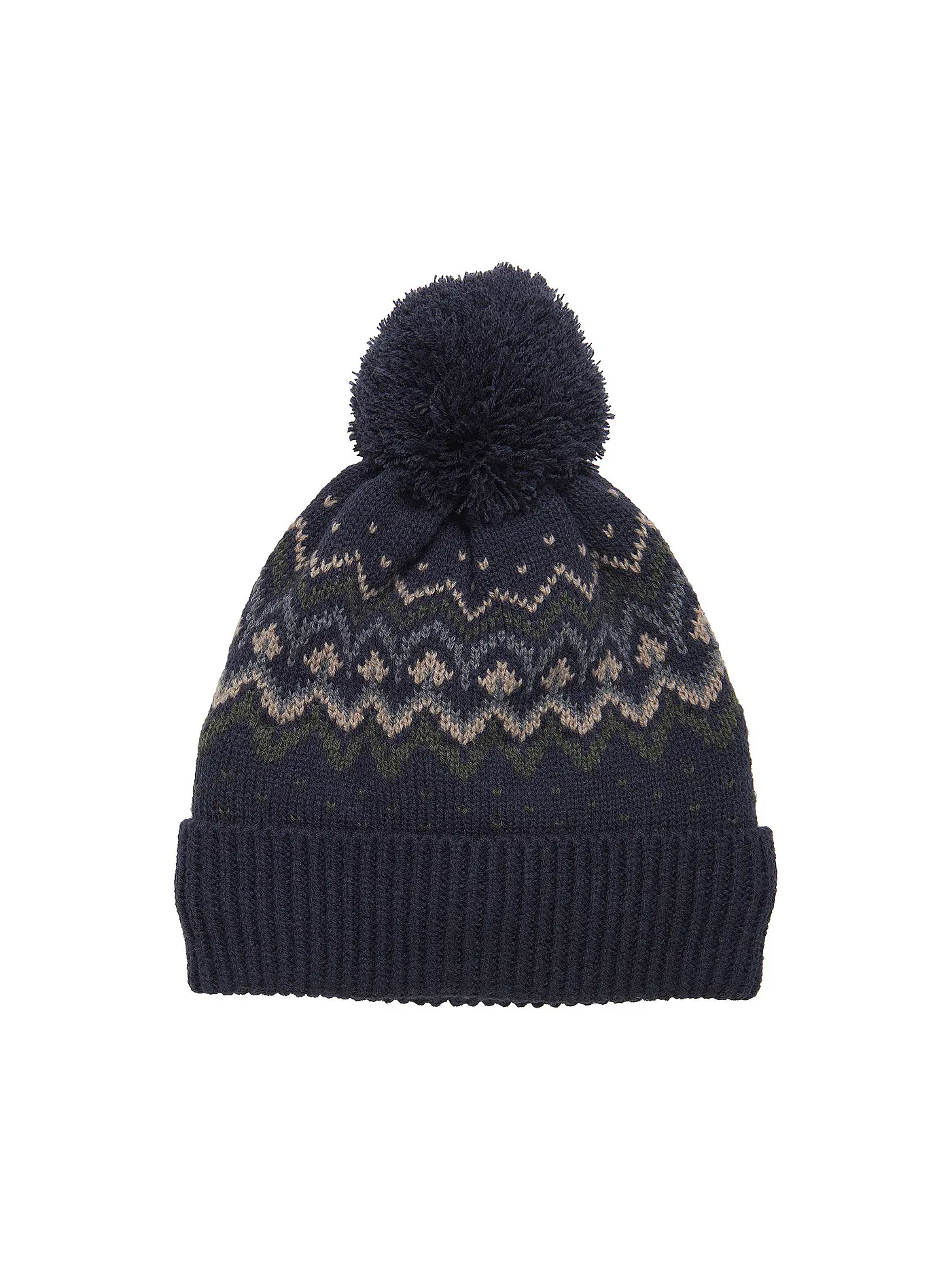 COLOR KIDS | Kinder Mütze Pattern | dunkelblau